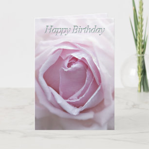 Carte d'anniversaire avec rose