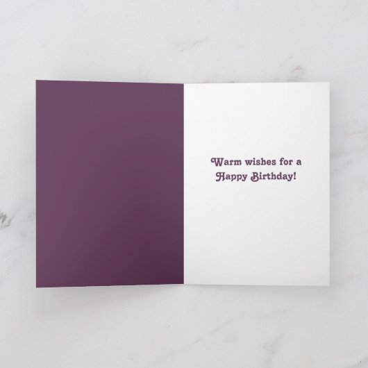 Carte d'anniversaire avec sèche-cheveux violet per (Intérieur)