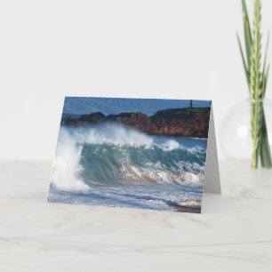 Carte d'anniversaire avec surf