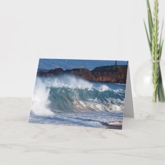 Carte d'anniversaire avec surf (Devant)