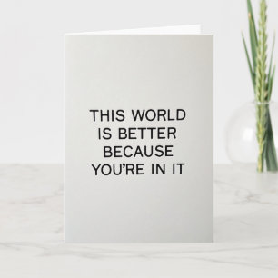 Carte d'anniversaire avec texte affirmatif