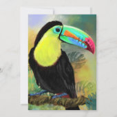 Carte d'anniversaire avec Toucan Bird (Dos)