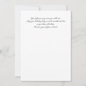 Carte d'anniversaire avec un chiot mignon et des f (Dos)