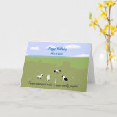 Carte d'anniversaire avec une amusante blague de m (Fleur jaune)