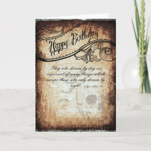 Carte d'anniversaire avec une touche de Poe