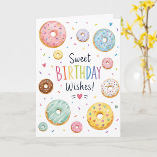 Carte d'anniversaire avec vœux doux d'anniversaire