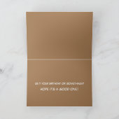 Carte d'anniversaire avec wapiti (Intérieur)