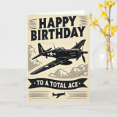 Carte d'anniversaire Aventure de vol (Fleur jaune)