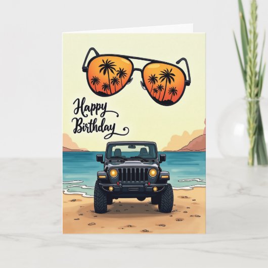Carte d'anniversaire Aventure festive (Devant)