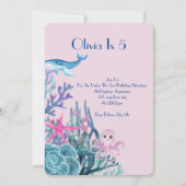 CARTE D'ANNIVERSAIRE AVENTURE SOUS LA MER (Devant)