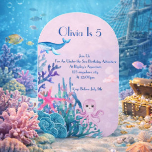 CARTE D'ANNIVERSAIRE AVENTURE SOUS LA MER