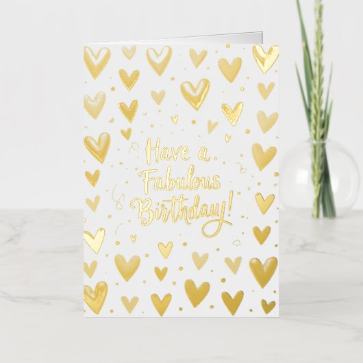 Carte d'anniversaire / Avoir un anniversaire fabul (Recto)