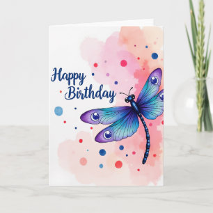 Carte d'anniversaire Azure Wing