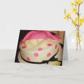 Carte d'anniversaire "Baby Cake" (Fleur jaune)