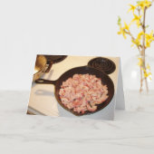 Carte d'anniversaire "Bacon for Haluski" (Fleur jaune)