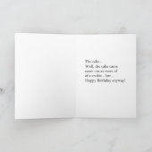 Carte d'anniversaire Baker Boy (Intérieur)