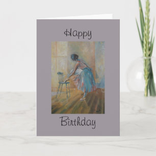Carte d'anniversaire Ballerina