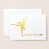 Carte d'anniversaire Ballerina (Devant avec enveloppe)