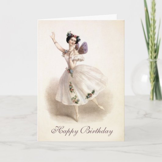 Carte d'anniversaire Ballerina (Devant)