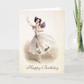 Carte d'anniversaire Ballerina