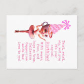 Carte d'anniversaire Ballerina Cappuccina - Café B (Devant)