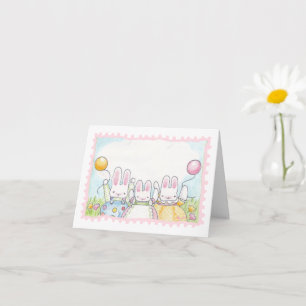 Carte d'anniversaire Ballon Bunny