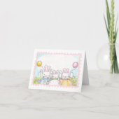 Carte d'anniversaire Ballon Bunny (Devant)