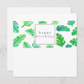 Carte d'anniversaire Banana Leaf (Devant / Derrière)