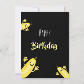 Carte d'anniversaire Bananes Cool (Devant)