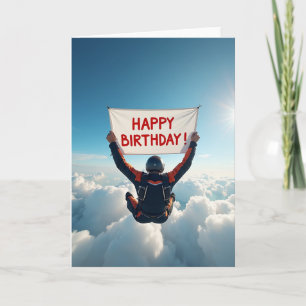Carte d'anniversaire Bannière Céleste