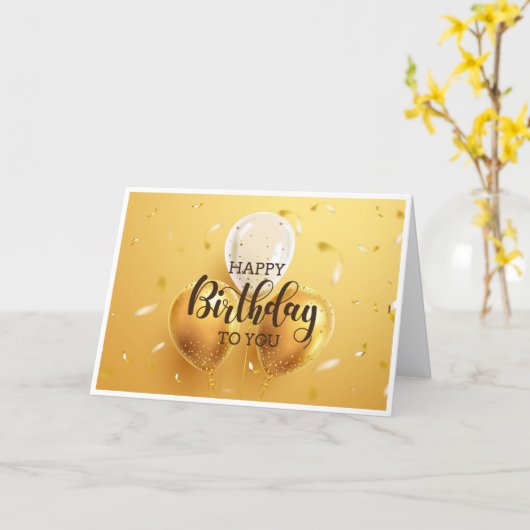 Carte d'anniversaire basée sur la foi (Fleur jaune)