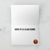 Carte d'anniversaire Basketball et conception de t (Intérieur)