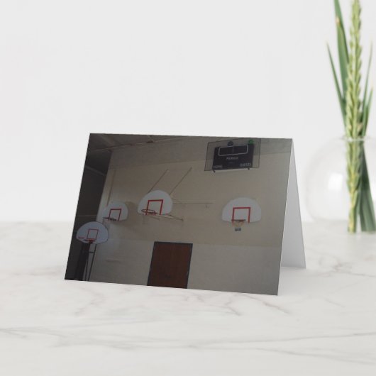 Carte d'anniversaire "Basketball, n'importe qui ?" (Devant)