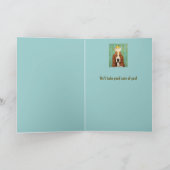 Carte d'anniversaire Basset (Intérieur)