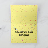 Carte D'Anniversaire Basset - "Arrêtez Et Sentez L (Intérieur)