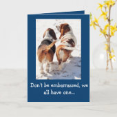 Carte d'anniversaire Basset Hound (Fleur jaune)