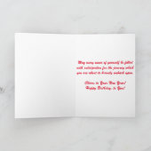 Carte d'anniversaire "Bateau à vapeur de Stillwate (Intérieur)