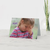 CARTE D'ANNIVERSAIRE BATTUE (Devant)