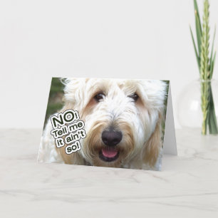 CARTE D'ANNIVERSAIRE BATTUE - NON, DITES-MOI QUE C