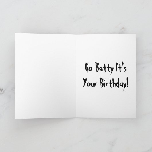 Carte d'anniversaire Batty (Intérieur)