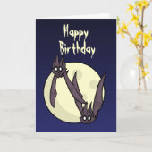 Carte d'anniversaire Batty (Fleur jaune)