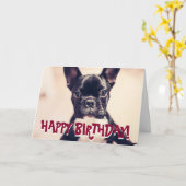 Carte d'anniversaire Baudouille Française (Fleur jaune)