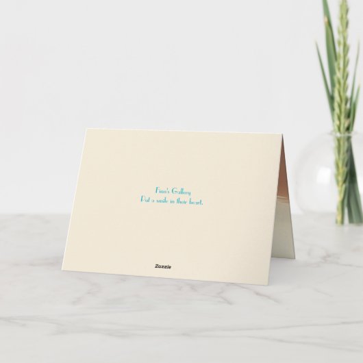 CARTE D'ANNIVERSAIRE BEACH JOY (Dos)