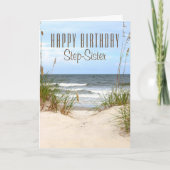 Carte d'anniversaire Beach Step-Sister (Devant)