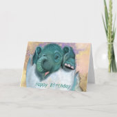 Carte d'anniversaire Bébé Eléphant éclosion de l'o (Devant)