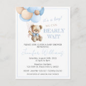 Carte d'anniversaire bébé garçon ballons ours en p (Devant)