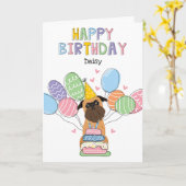 Carte d'anniversaire Belge Brussels Griffon Dog (Fleur jaune)