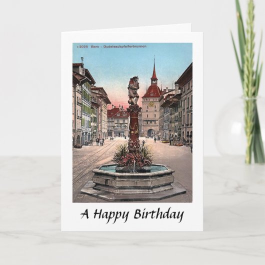 Carte d'anniversaire - Berne, Suisse (Devant)