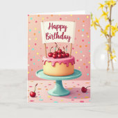 Carte d'anniversaire Berry Delight (Fleur jaune)