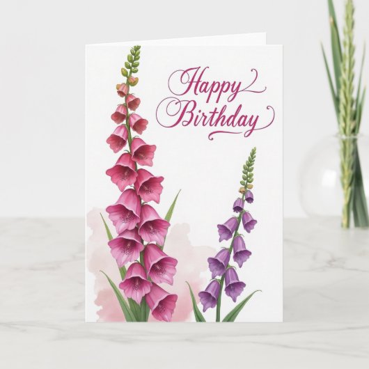 Carte d'anniversaire Berry Script (Devant)